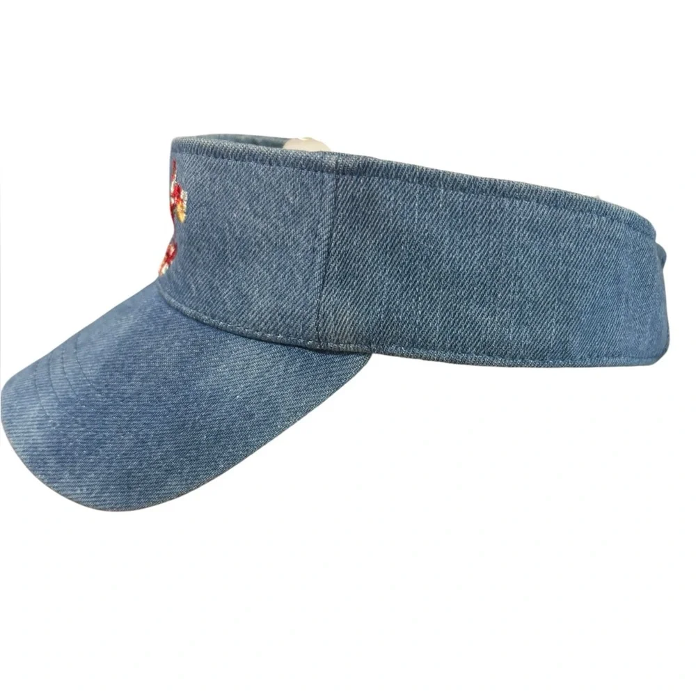 True Religion Blue Denim Visor